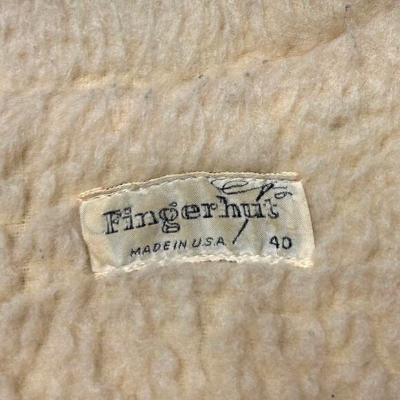 Fingerhut Vintage 70s Tan Cotton Corduroy Sherpa Rancher Western Coat 40 - Picture 6 of 7